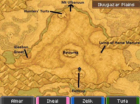 Iluugazar Plains Map Locations